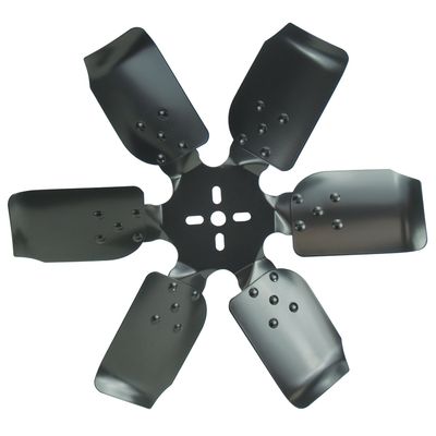 Derale Standard Rotation Rigid Steel 6 Blade Race Fan Black 18 Inch 17318