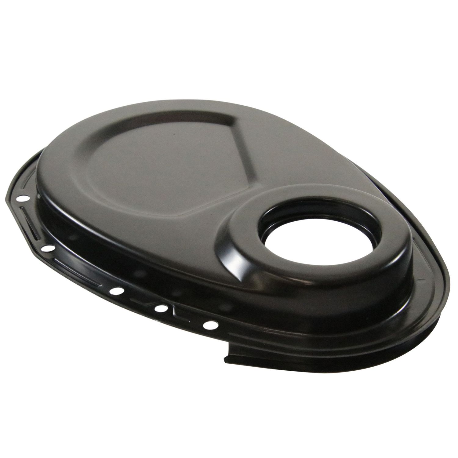 Timing Cover Chevrolet Small Block 283-305-327-350-400 Engines Black Steel Timing Cover Chevrolet Small Block 283-305-327-350-400 Engines Black Steel