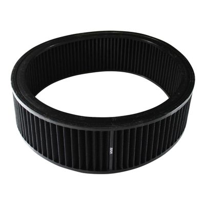Air Cleaner/Air Filter Element Black 14" Wide 4" Tall Round High Performance Cotton