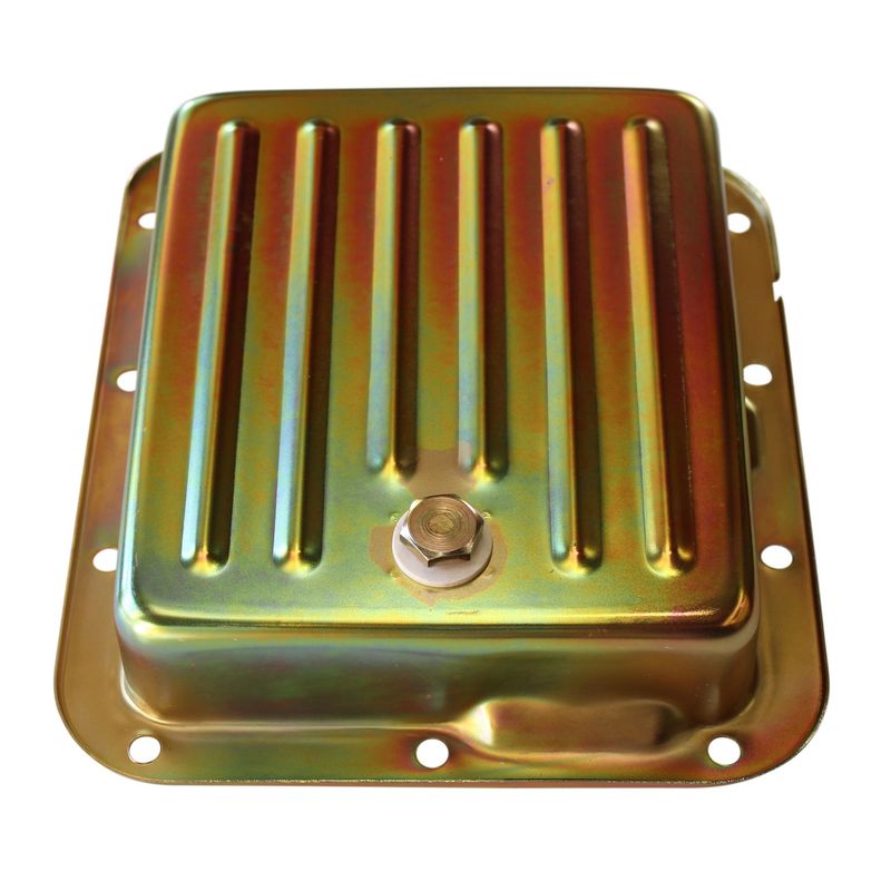 Transmission Pan Ford C4 OEM 2-3/8" Depth Zinc Steel Finned Case Fill