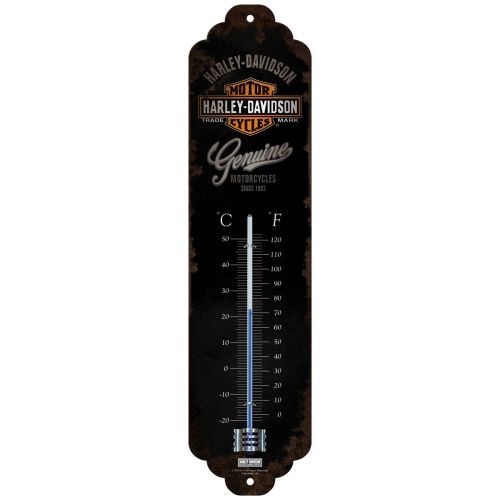 Thermometer Harley Davidson Genuine Black Celsius Fahrenheit 6.5cm x 28cm In Hang Sell Thermometer Harley Davidson Genuine Black Celsius Fahrenheit 6.5cm x 28cm In Hang Sell