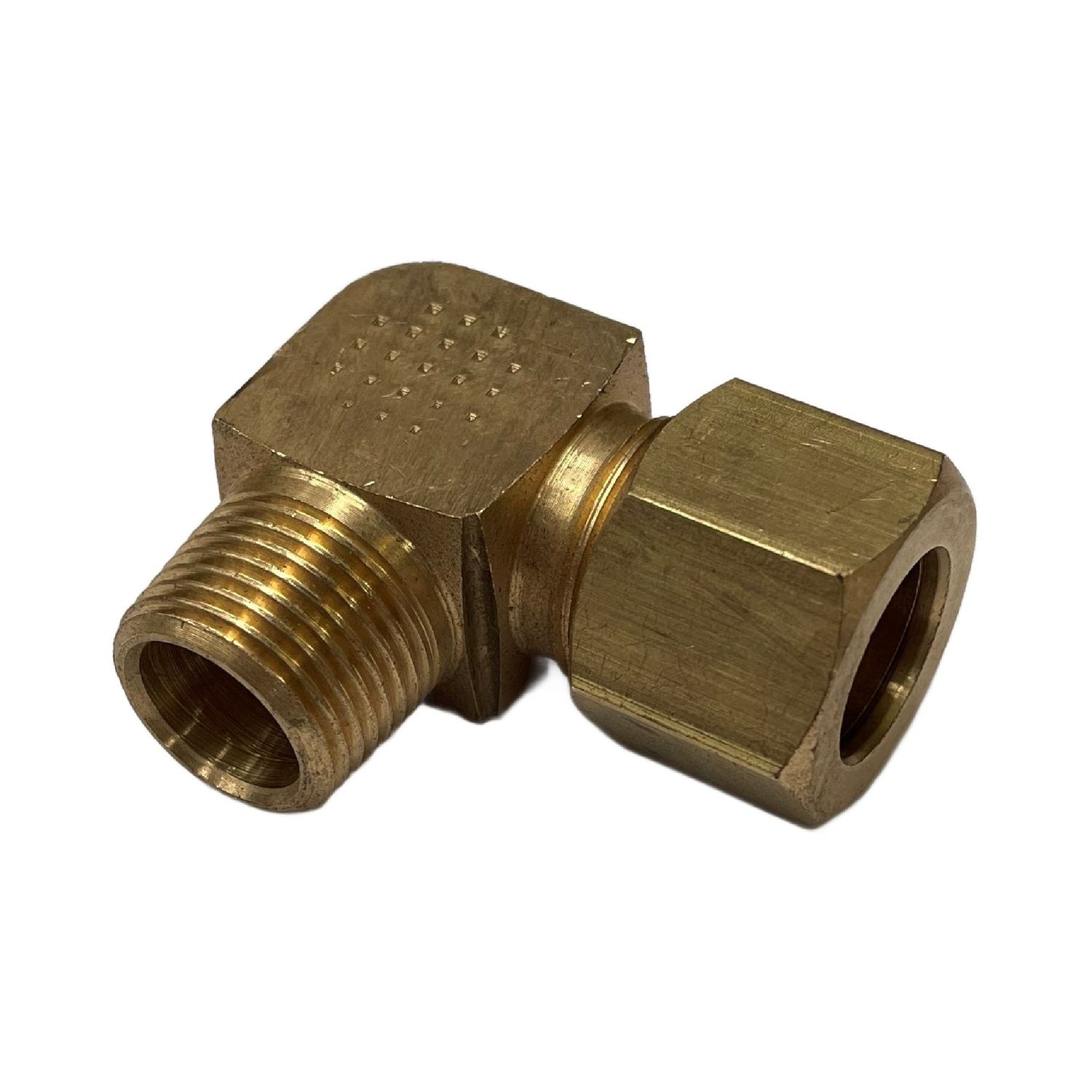 Brass Compression Union Elbow 1/2" (12.7mm) Tube to 3/8" (16.7mm) Male BSP Thread