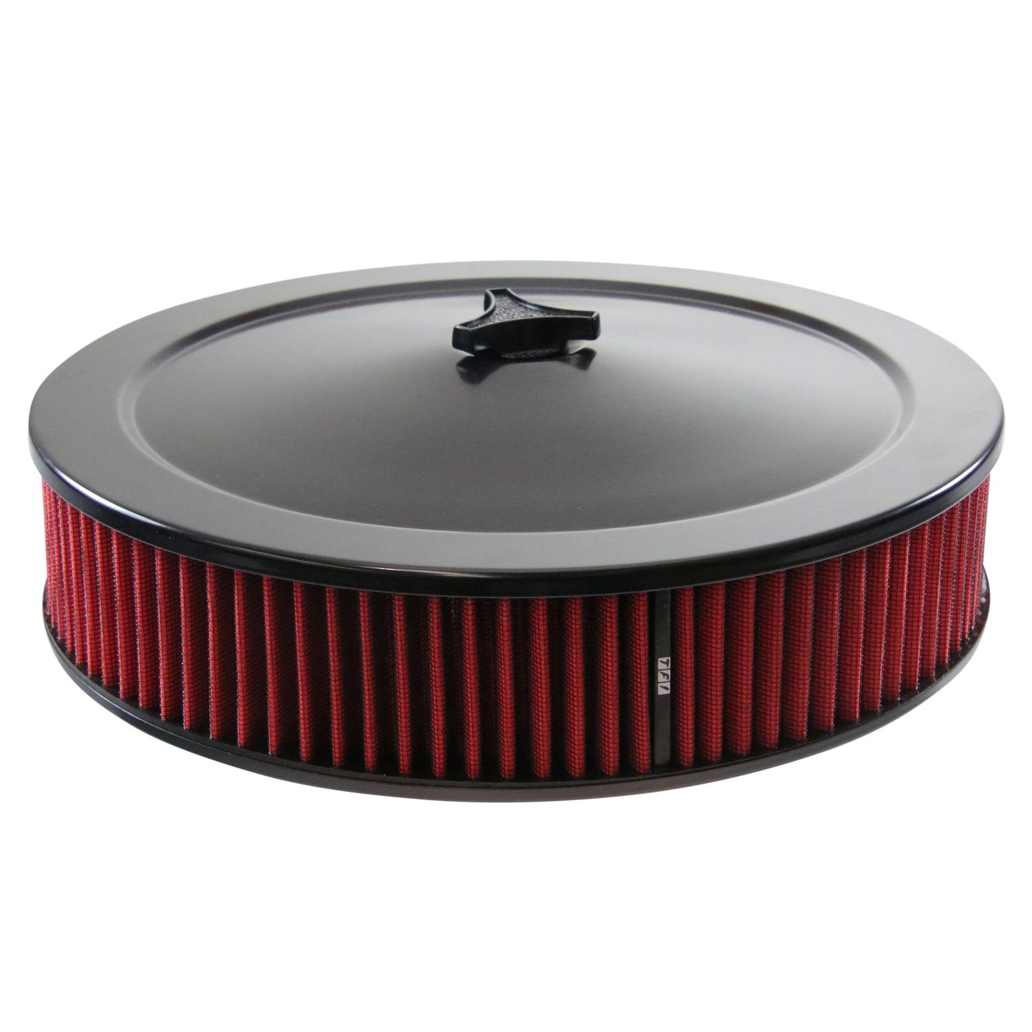 Black Air Filter/Air Cleaner 14 Black Air Filter/Air Cleaner 14" x 3" Holley or Holden Quadrajet Base Red Element