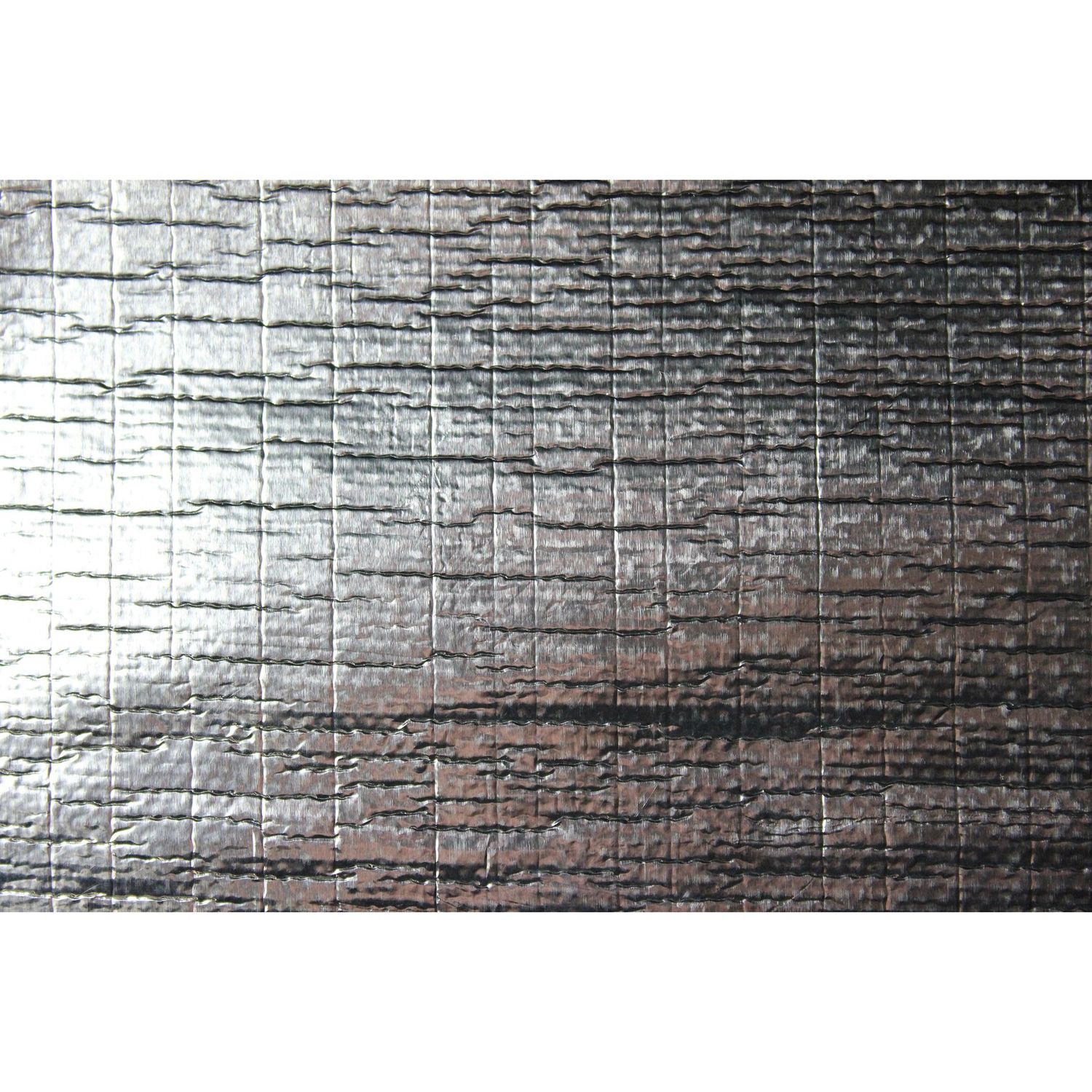 Heat Shield Mat 475mm x 500mm Aluminised Fibreglass with adhesive Rated 590'C