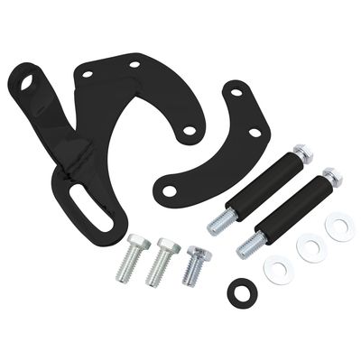 Power Steering Pump Black Steel Bracket Kit Chevrolet Sm Block Swp Power Steering Pump Black Steel Bracket Kit Chevrolet Sm Block Swp