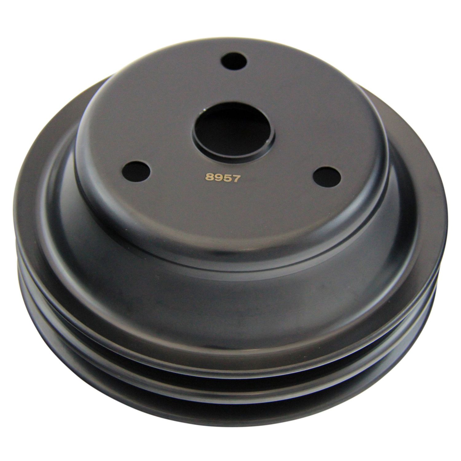 Pulley Crankshaft Double Groove Lwp Black Steel Small Block Chevrolet 265-400