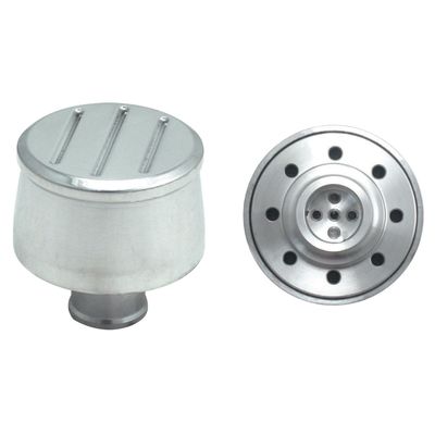 Valve Rocker Cover Breather Cap Push In 1 Valve Rocker Cover Breather Cap Push In 1"(25mm) Neck Alloy Polished Ball Milled