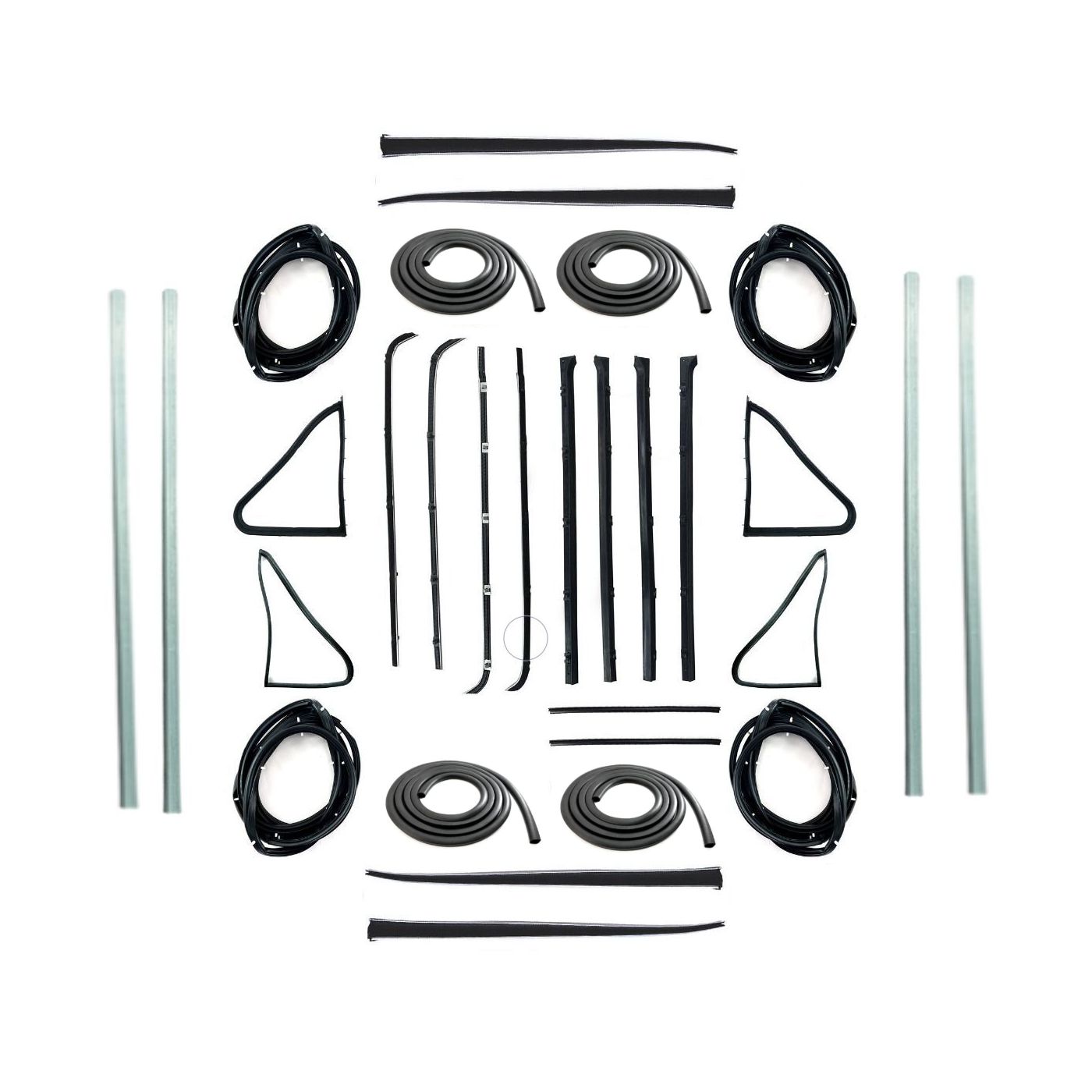 Door Seal Kit for HOLDEN EJ SEDAN with STAINLESS STEEL BAILEY CHANNEL Door Seal Kit for HOLDEN EJ SEDAN with STAINLESS STEEL BAILEY CHANNEL