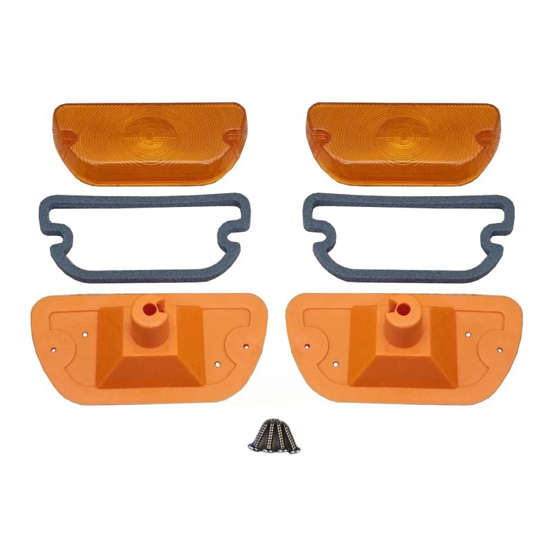 Front Indicator Amber Light Lens Assembly and Gaskets for HOLDEN TORANA LH LX COUPE Front Indicator Amber Light Lens Assembly and Gaskets for HOLDEN TORANA LH LX COUPE