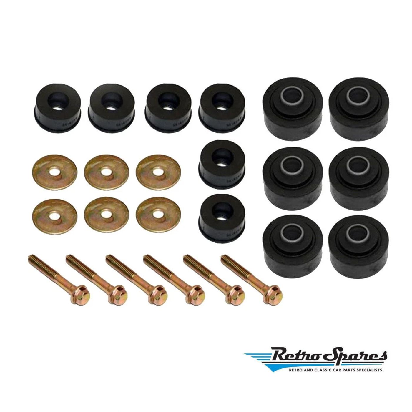 Body Mounting Rubbers & Bolts Kit for HOLDEN HQ HJ HX HZ WB 1 TONNER