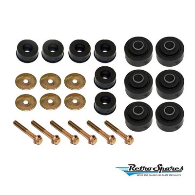 Body Mounting Rubbers & Bolts Kit for HOLDEN HQ HJ HX HZ WB 1 TONNER Body Mounting Rubbers & Bolts Kit for HOLDEN HQ HJ HX HZ WB 1 TONNER