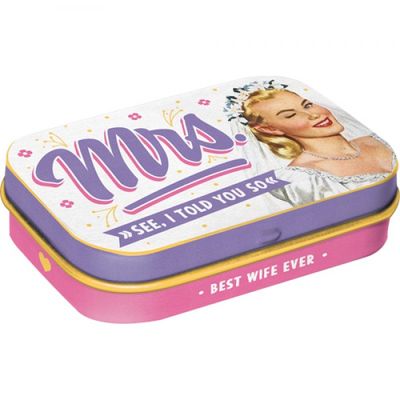 MintBox: Mrs I Told You So Size:4x6 x1.6cm sugar free mints 34gm