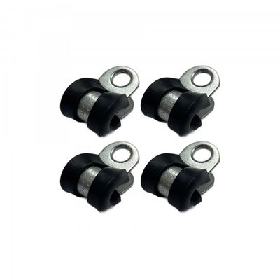 Rubber Lined P Clip Cushion Clamps 6mm - 4 Pack Rubber Lined P Clip Cushion Clamps 6mm - 4 Pack