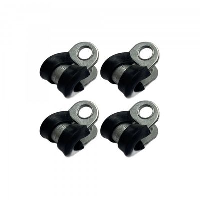 Rubber Lined P Clip Cushion Clamps 5mm - 4 Pack