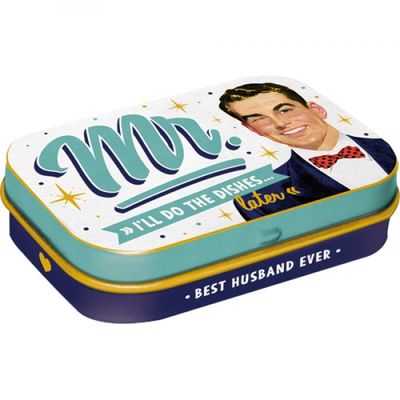 MintBox: Mr I'll Do It Later Size:4x6 x1.6cm sugar free mints 34gm