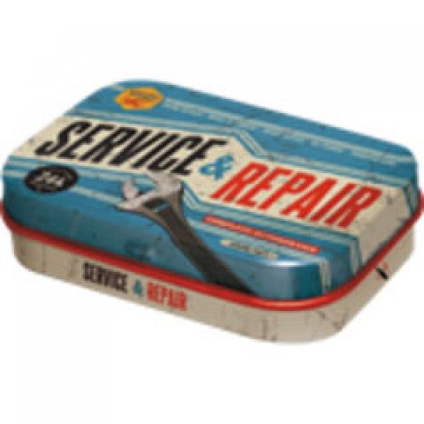 MintBox: Service and Repair Kit Size:4x6x1.6cm comes with sugar free mints 34gm