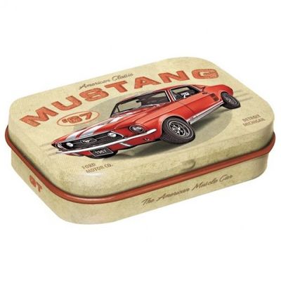 MintBox: Ford Mustang GT 1967 Size:4x6 x1.6cm sugar free mints 34gm