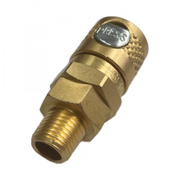 Brass Quick-Connect 310 Series Male Coupling Fitting 1/4 Brass Quick-Connect 310 Series Male Coupling Fitting 1/4" (13.2mm) Male BSPT Thread