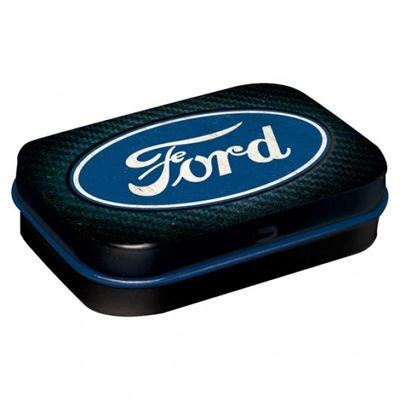 MintBox: Ford Blue Shine Size:4x6 x1.6cm sugar free mints 34gm