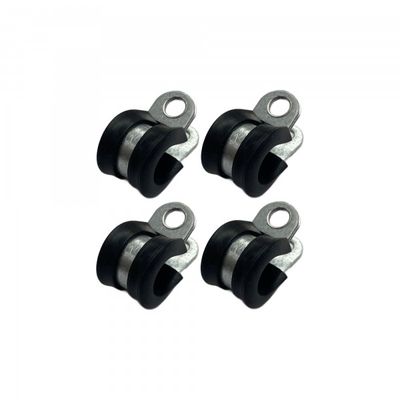 Rubber Lined P Clip Cushion Clamps 10mm - 4 Pack Rubber Lined P Clip Cushion Clamps 10mm - 4 Pack