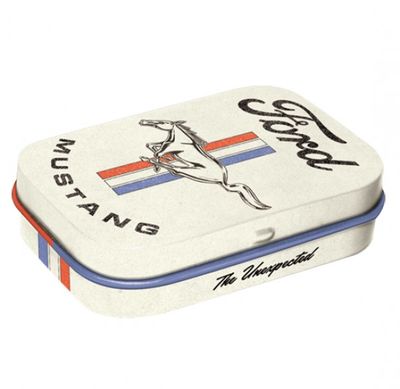 MintBox: Mustang Size:4x6 x1.6cm sugar free mints 34gm MintBox: Mustang Size:4x6 x1.6cm sugar free mints 34gm