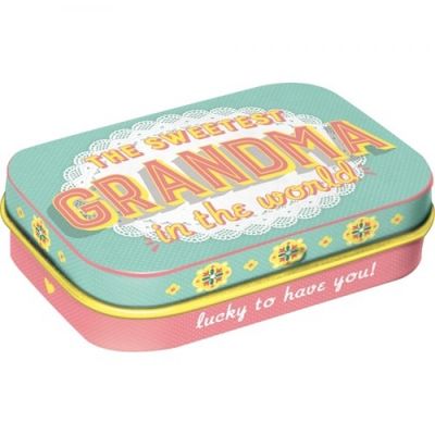 MintBox: The Sweetest Grandma Size:4x6 x1.6cm sugar free mints 34gm