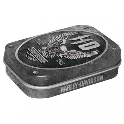 MintBox: Harley Davidson Metal Eagle Size:4x6 x1.6cm sugar free mints 34gm MintBox: Harley Davidson Metal Eagle Size:4x6 x1.6cm sugar free mints 34gm
