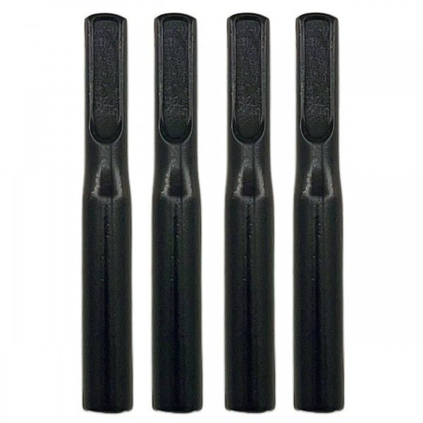 Black Ford Headless Cast Metal Door Lock Knobs - Set of 4