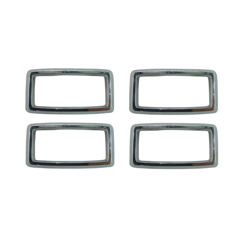 Chrome Interior Door Handle Surrounds 4pc for FORD FALCON XA XB ZF ZG GT
