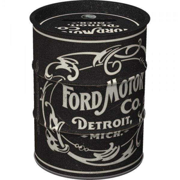 Money Box Oil Can - Ford Motor Vintage Logo