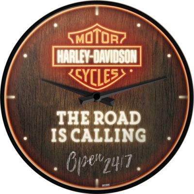 Wall Clock Harley Davidson The Road is Calling - 30cm Wall Clock Harley Davidson The Road is Calling - 30cm