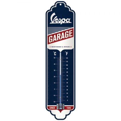 Thermometer Vespa Garage C⁰+F⁰ 6.5cm x 28cm In Hang Sell