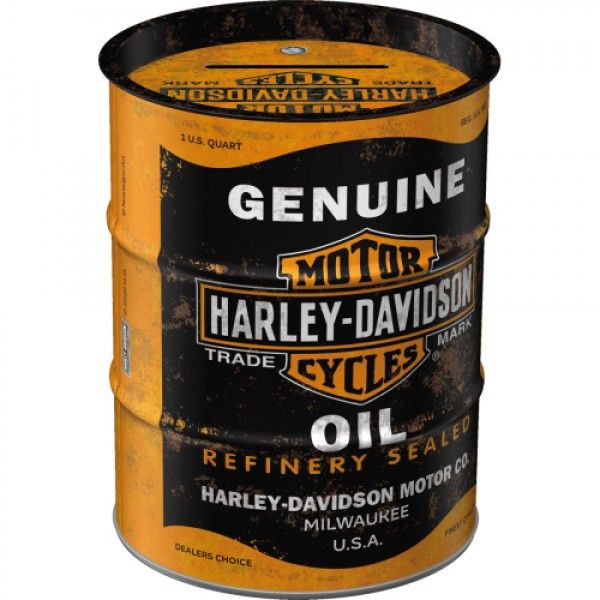 Money Box Oil Can - Harley Davidson Genuine Oil
