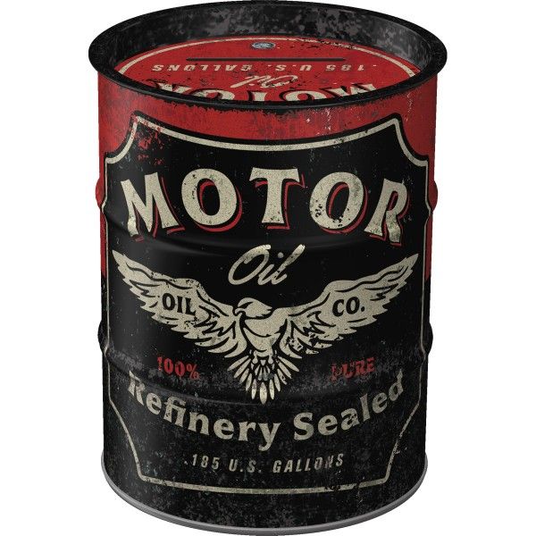 Money Box Oil Can - Motor Oil