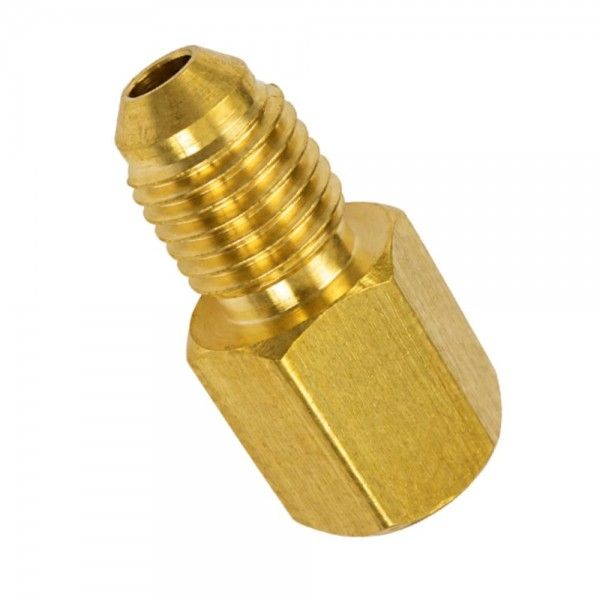 Brass 1/8" NPT Thread x 7/16" UNF Thread Oil Pressure Adaptor