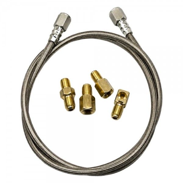 5' Braided Line Suits Mechanical Pressure Gauges