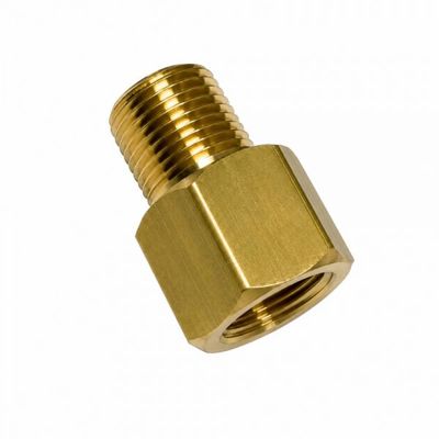 Brass Electric Gauge Adaptor - 1/8” NPT (F) x 1/8” BSP (M) Brass Electric Gauge Adaptor - 1/8” NPT (F) x 1/8” BSP (M)