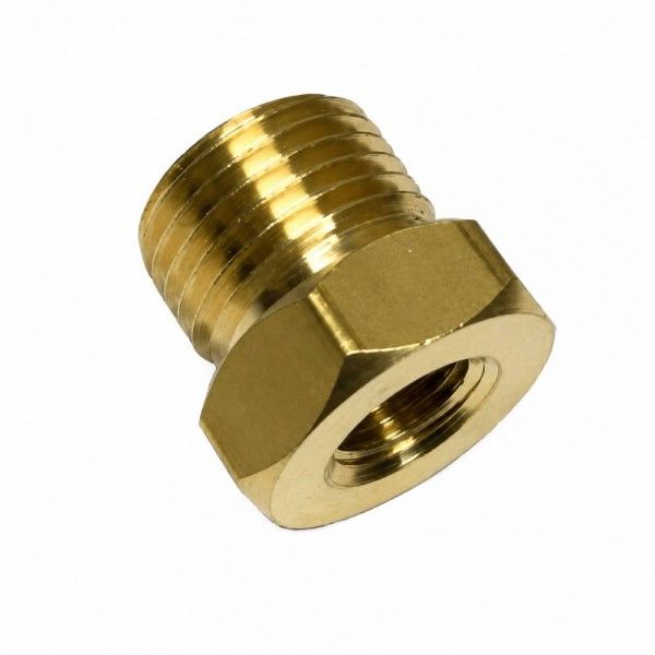 Brass Electric Gauge Adaptor - 1/8” NPT (F) x M16-1.5 (M)