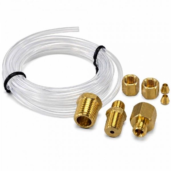 Oil Line Kit - 6ft Nylon Tube with Brass Fittings