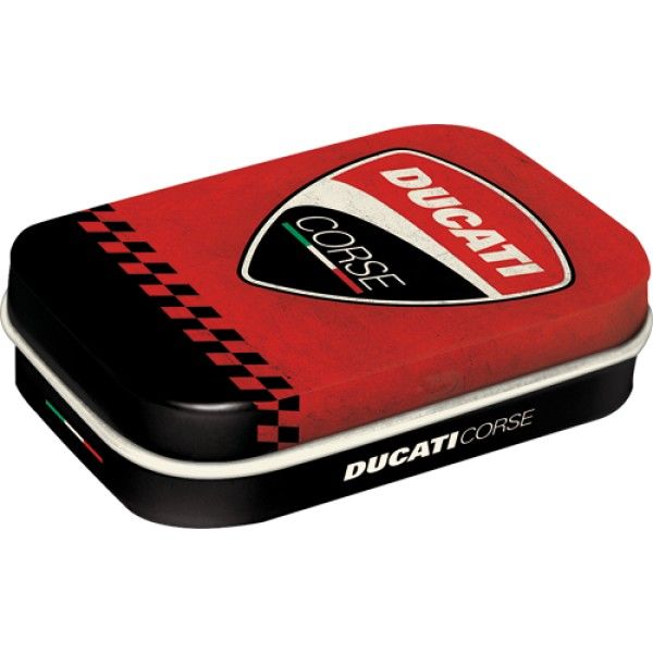 MintBox: Ducati Corse Logo Racing Size:4x6 x1.6cm sugar free mints 34gm MintBox: Ducati Corse Logo Racing Size:4x6 x1.6cm sugar free mints 34gm