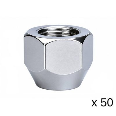 Chrome OEM Style Wheel Nuts - 50 Pack - 1/2 Chrome OEM Style Wheel Nuts - 50 Pack - 1/2" Thread