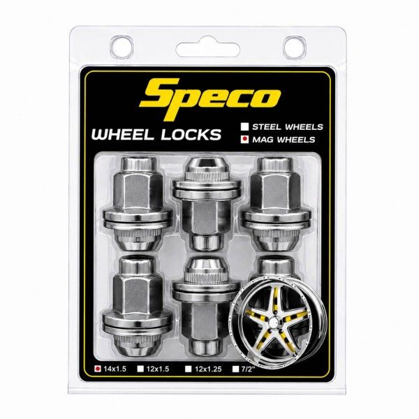 Chrome Mag Wheel Nuts - Set of 6 with Washers - 14mm x 1.5 Thread Chrome Mag Wheel Nuts - Set of 6 with Washers - 14mm x 1.5 Thread