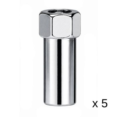 Chrome Mag Open End Long Shank Wheel Nuts - Set of 5 - 7/16 Chrome Mag Open End Long Shank Wheel Nuts - Set of 5 - 7/16" Thread