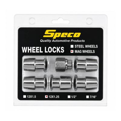 Chrome Mag Wheel Lock Nuts - Set of 5 with Washers & Key - 12mm x 1.25 Thread Chrome Mag Wheel Lock Nuts - Set of 5 with Washers & Key - 12mm x 1.25 Thread