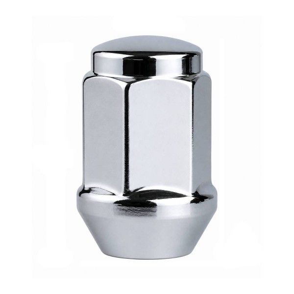 Chrome Steel Wheel Bulge Nut -  Single - 1/2" Thread