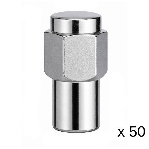 Chrome Mag Wheel Nuts - 50 Pack - 7/16 Chrome Mag Wheel Nuts - 50 Pack - 7/16" Thread