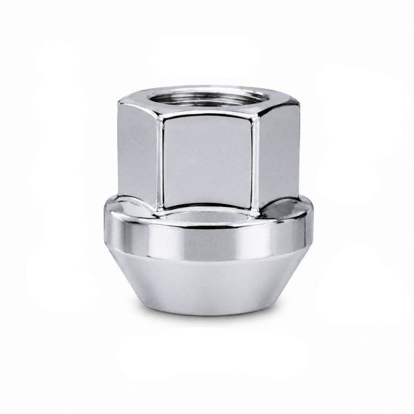 Chome Steel Wheel Open End Nuts - Single - 14mm x 1.5 Thread Chome Steel Wheel Open End Nuts - Single - 14mm x 1.5 Thread