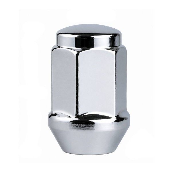 Chrome Steel Wheel Bulge Nut - Single - 14mm x 1.5 Thread Chrome Steel Wheel Bulge Nut - Single - 14mm x 1.5 Thread