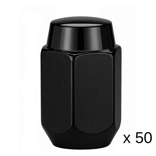 Black 30mm Steel Wheel Nuts - 50 Pack - 14mm x 1.5 Thread Black 30mm Steel Wheel Nuts - 50 Pack - 14mm x 1.5 Thread