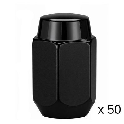 Black 30mm Steel Wheel Nuts - 50 Pack - 14mm x 1.5 Thread Black 30mm Steel Wheel Nuts - 50 Pack - 14mm x 1.5 Thread